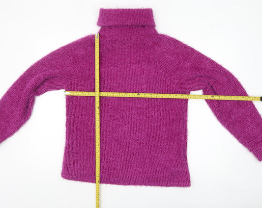 Womens UK Size 8 Bershka Purple Pullover Jumper