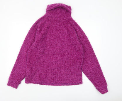 Womens UK Size 8 Bershka Purple Pullover Jumper