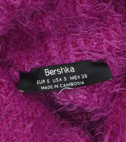 Womens UK Size 8 Bershka Purple Pullover Jumper
