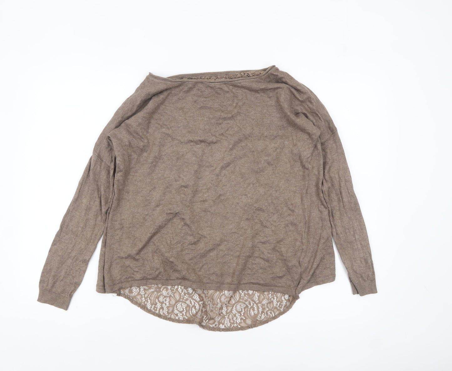 Womens UK Size S Calliope Beige Pullover Jumper