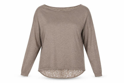 Womens UK Size S Calliope Beige Pullover Jumper