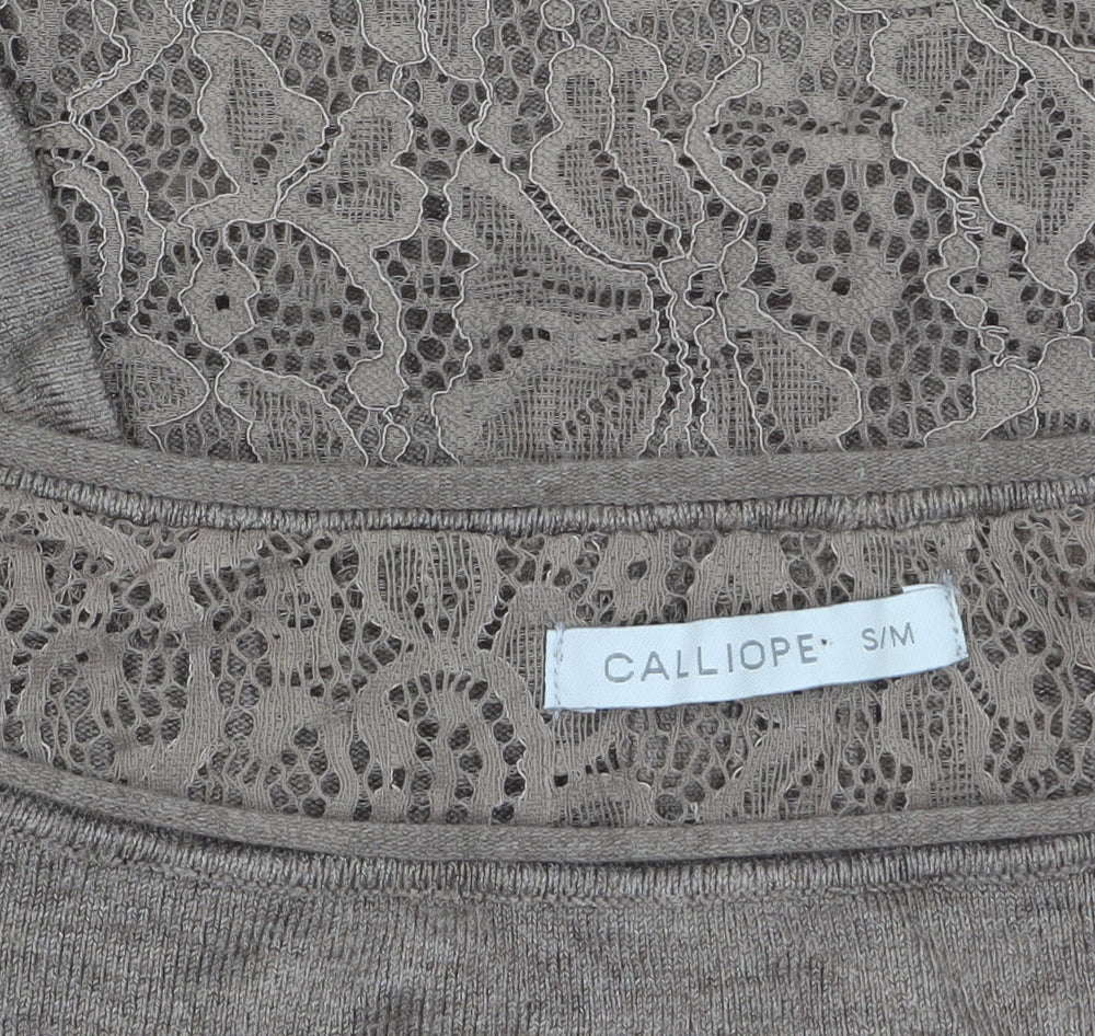 Womens UK Size S Calliope Beige Pullover Jumper