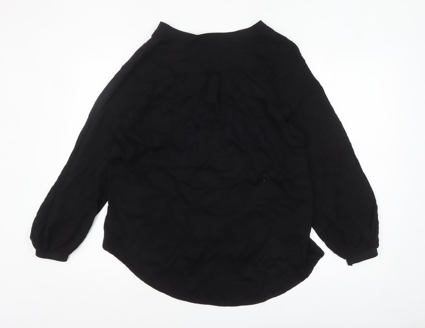 Womens UK Size 12 Marks and Spencer Black Basic Blouse