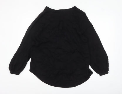 Womens UK Size 12 Marks and Spencer Black Basic Blouse