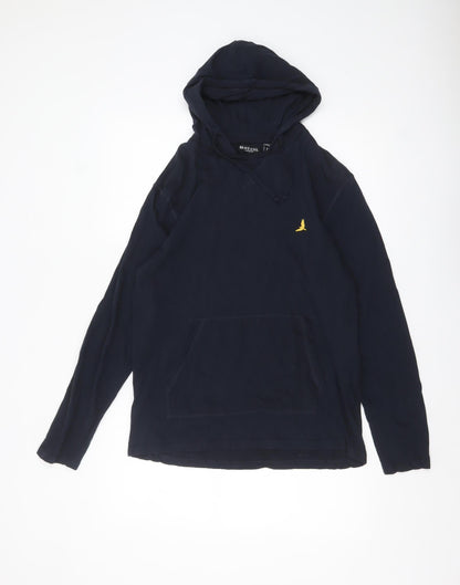 Mens UK Size M Brave Soul Blue Pullover Hoodie