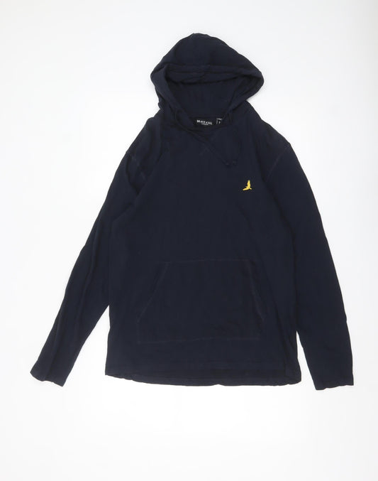 Mens UK Size M Brave Soul Blue Pullover Hoodie