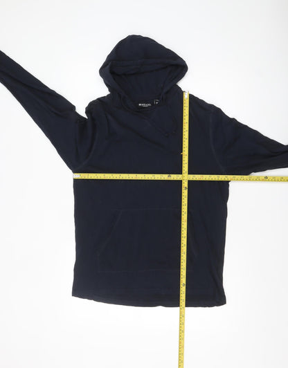 Mens UK Size M Brave Soul Blue Pullover Hoodie