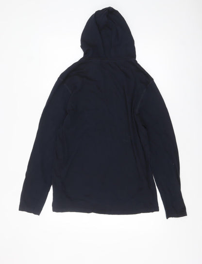 Mens UK Size M Brave Soul Blue Pullover Hoodie