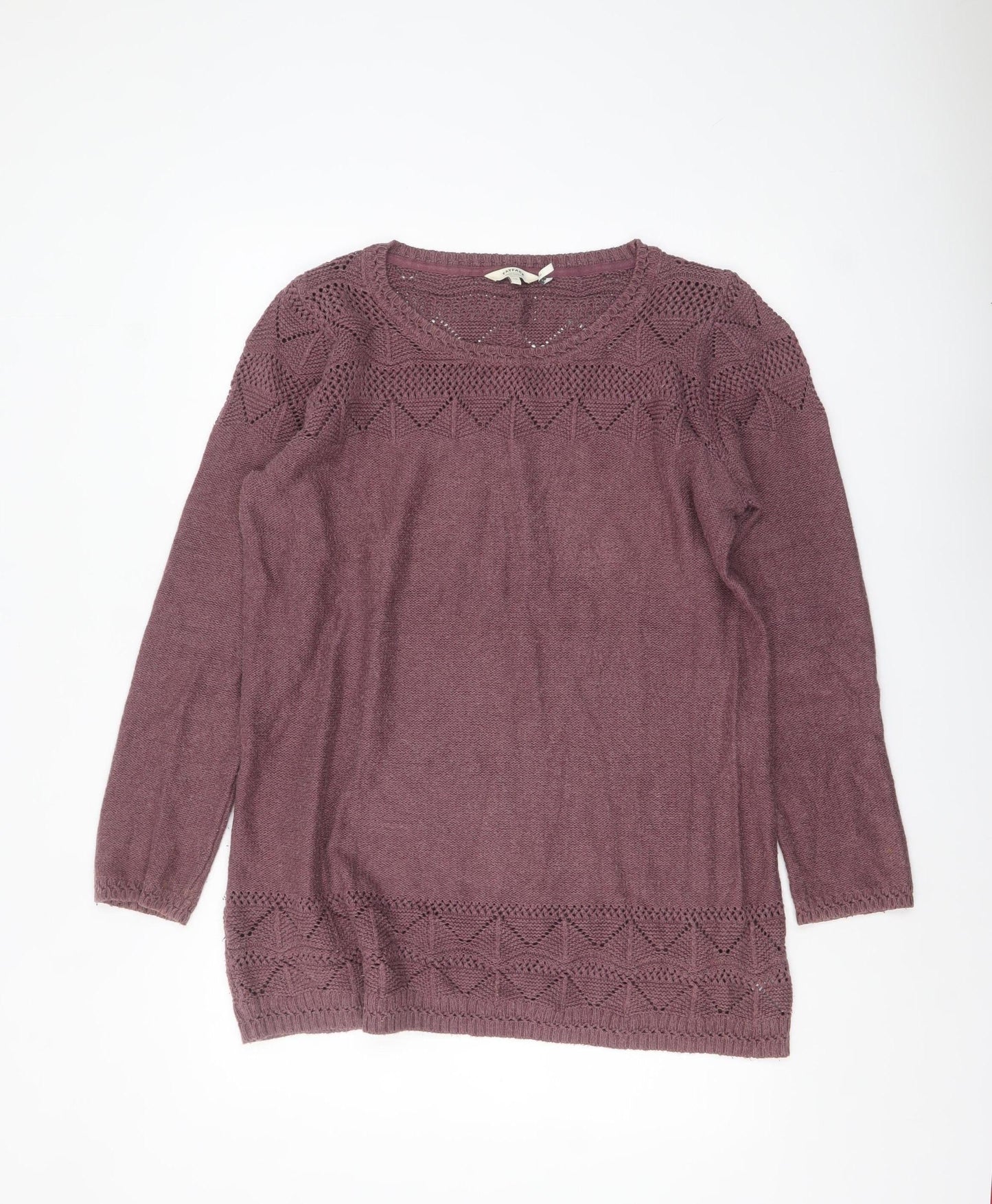 Womens UK Size 18 FatFace Purple Pullover Jumper