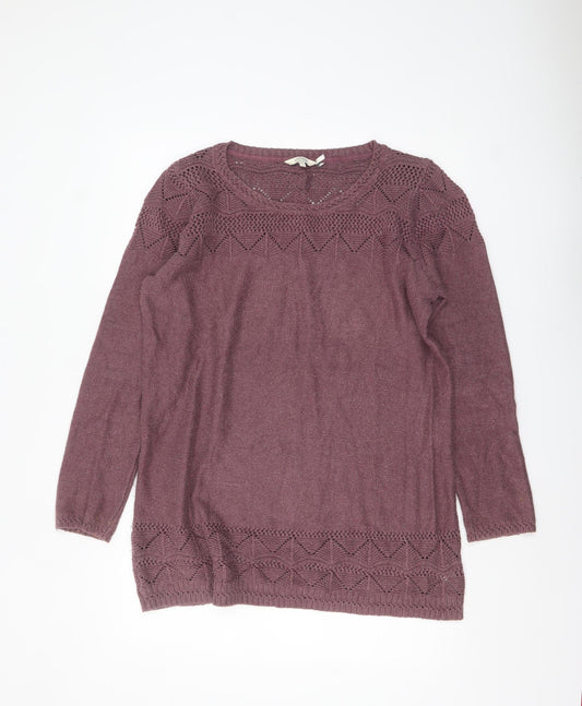 Womens UK Size 18 FatFace Purple Pullover Jumper