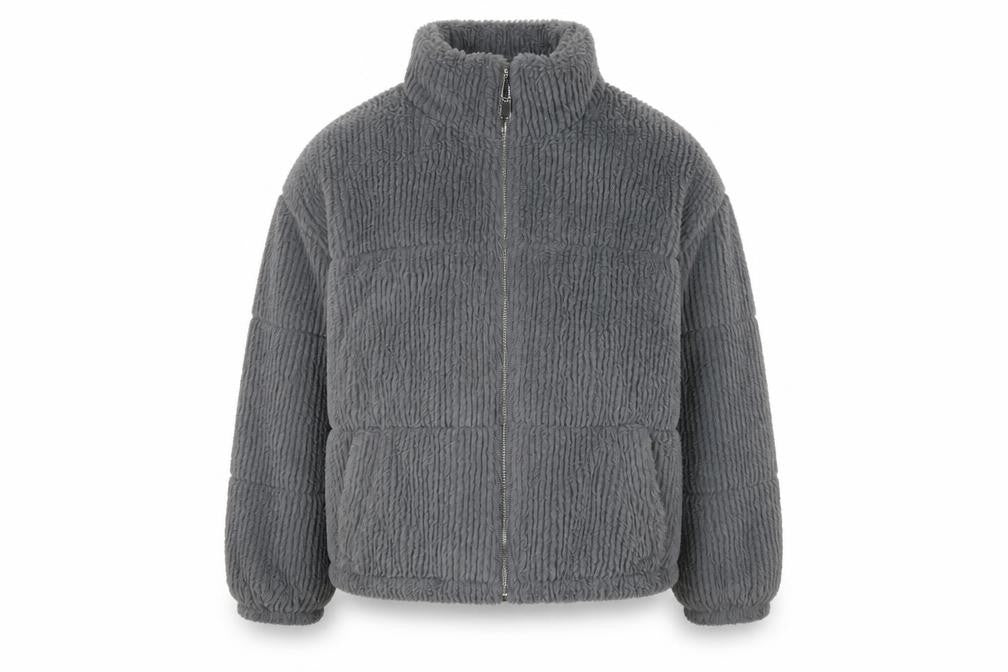 Womens UK Size 14 New Look Grey Puffer Jacket