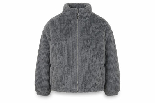 Womens UK Size 14 New Look Grey Puffer Jacket