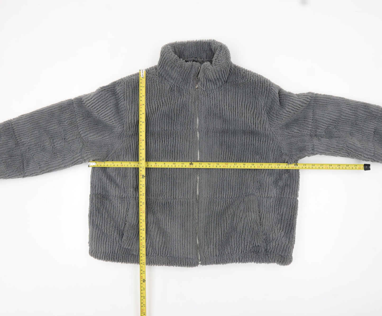 Womens UK Size 14 New Look Grey Puffer Jacket