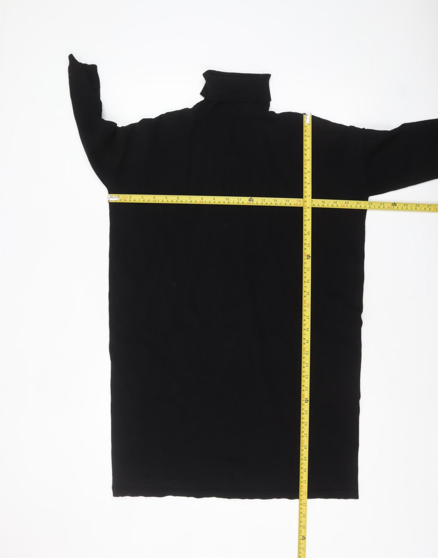 Womens UK Size 10 Hush Black Tunic Jumper
