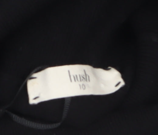 Womens UK Size 10 Hush Black Tunic Jumper