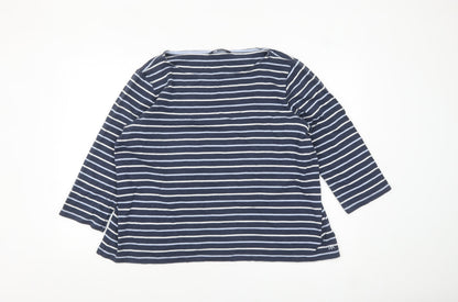 Womens UK Size 18 Crew Clothing Company Blue Basic T-Shirt