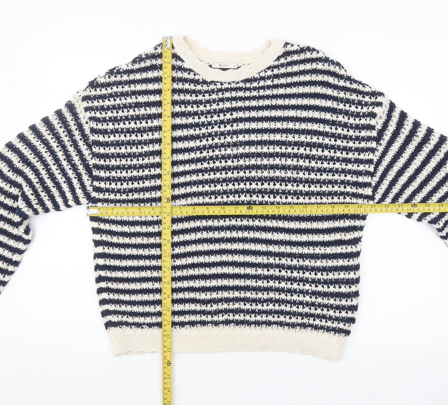 Womens UK Size 14 TU Multicoloured Pullover Jumper