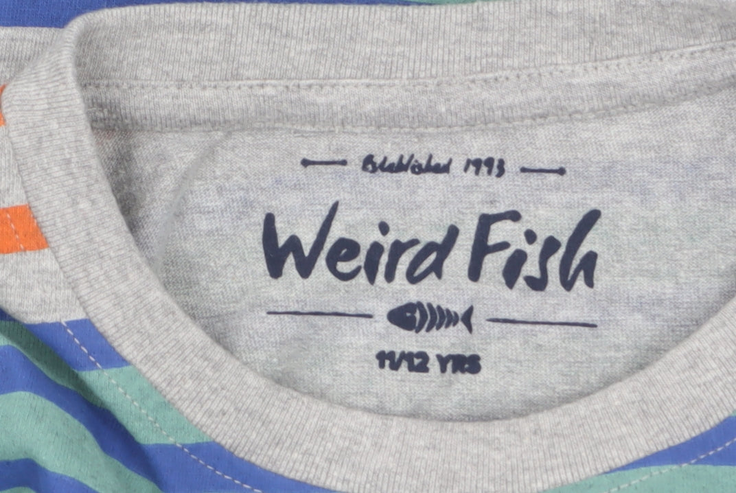 Boys UK Size 11-12 Years Weird Fish Multicoloured Basic T-Shirt