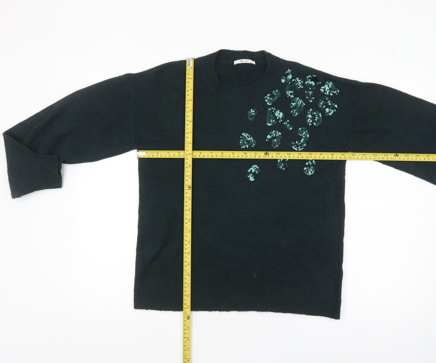 Womens UK Size 8 TU Green Pullover Jumper
