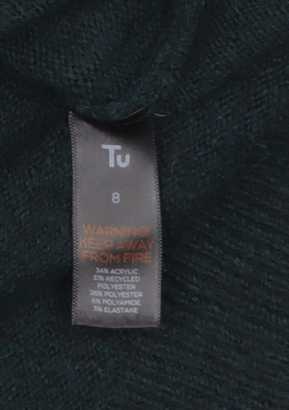 Womens UK Size 8 TU Green Pullover Jumper