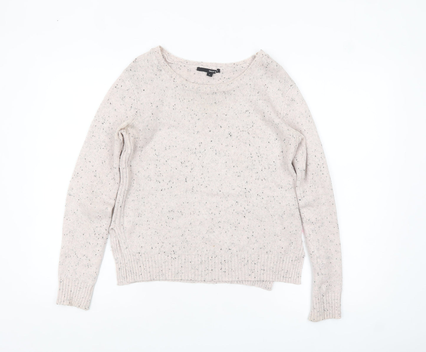Tally Weijl Women's Beige Knit Pullover Jumper Size S