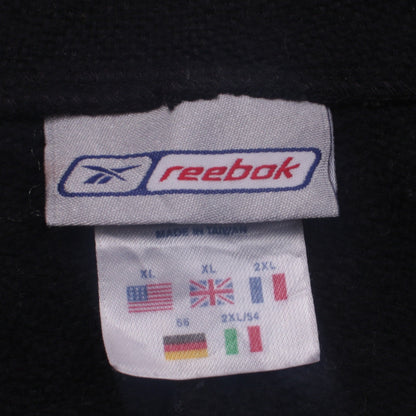 Mens UK Size XL Reebok Black 1/2 Zip Hoodie