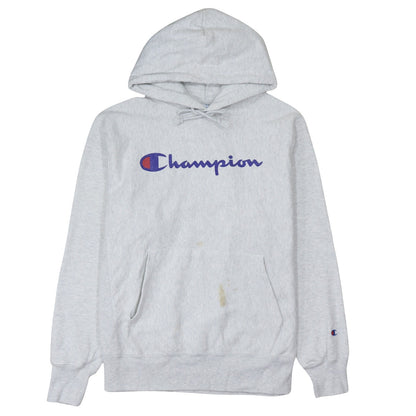 Mens UK Size M Champion Grey Pullover Hoodie