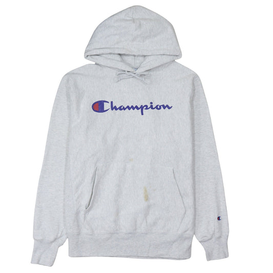 Mens UK Size M Champion Grey Pullover Hoodie