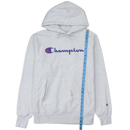 Mens UK Size M Champion Grey Pullover Hoodie