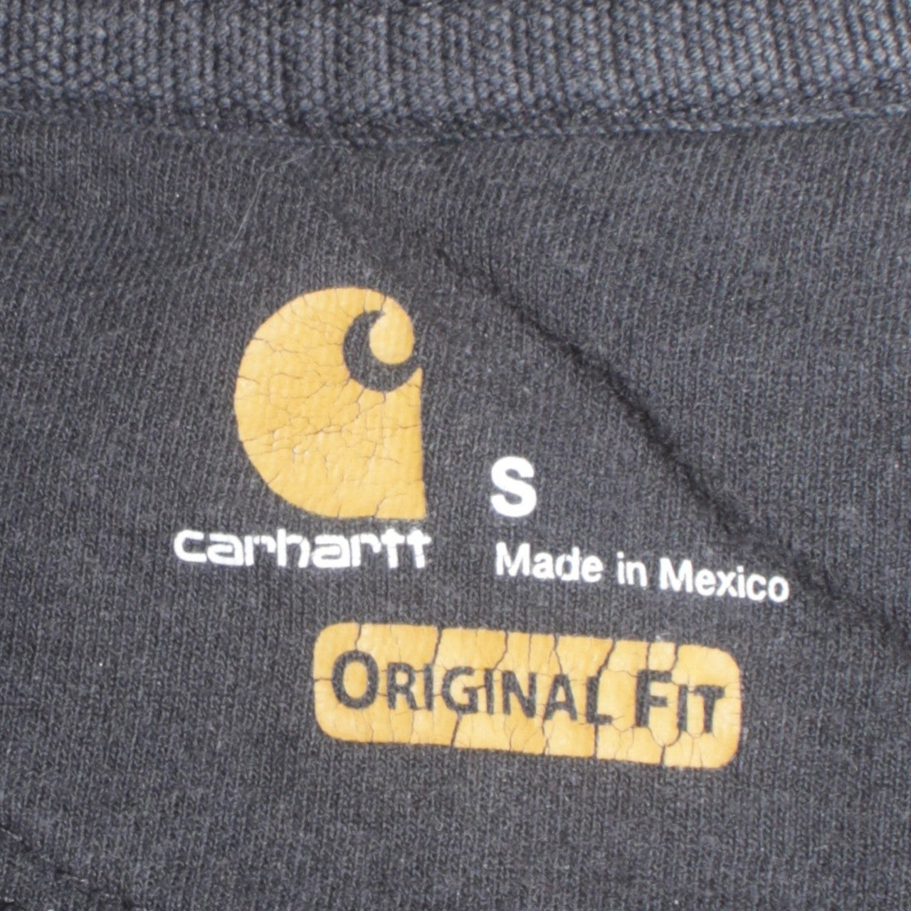 Mens UK Size S Carhartt Black Full Zip Hoodie