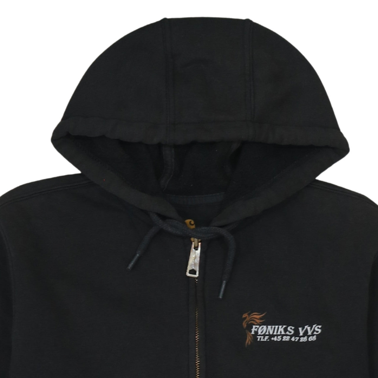 Mens UK Size S Carhartt Black Full Zip Hoodie