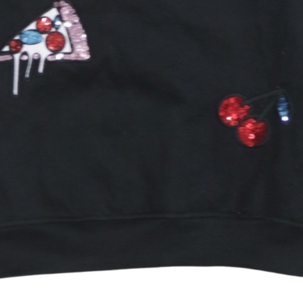 Womens UK Size L FEE RED Black Pullover Sweatshirt