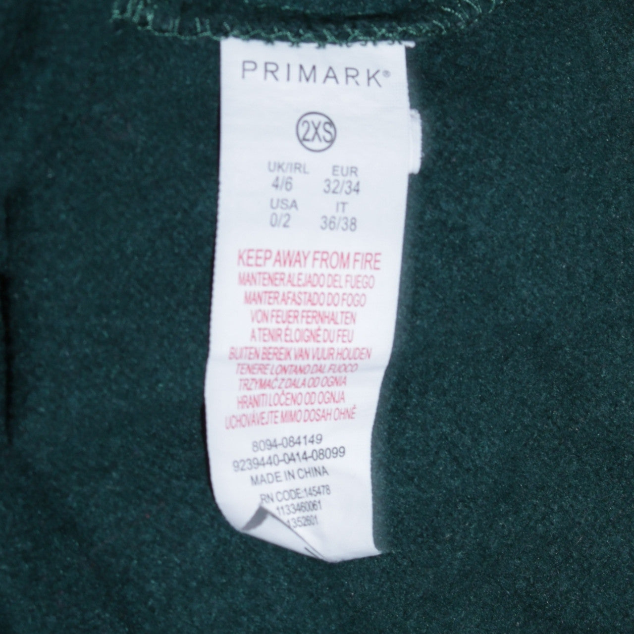 Womens UK Size 2XS Primark Black Pullover Sweatshirt