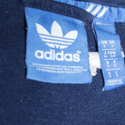 Mens UK Size S adidas Blue Full Zip Hoodie