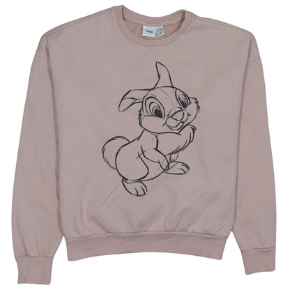Womens UK Size M Disney Pink Pullover Sweatshirt