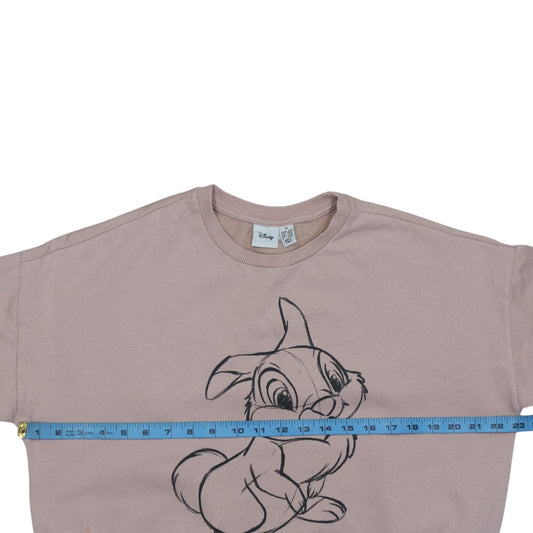Womens UK Size M Disney Pink Pullover Sweatshirt