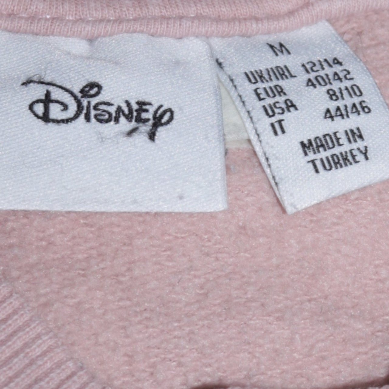 Womens UK Size M Disney Pink Pullover Sweatshirt
