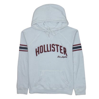 Mens UK Size L Hollister White Pullover Hoodie