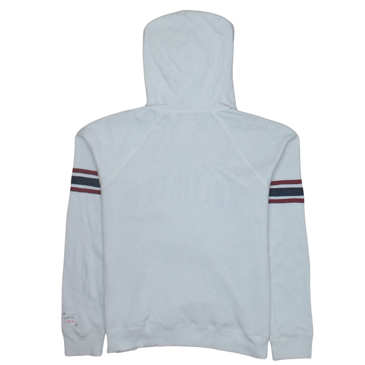 Mens UK Size L Hollister White Pullover Hoodie