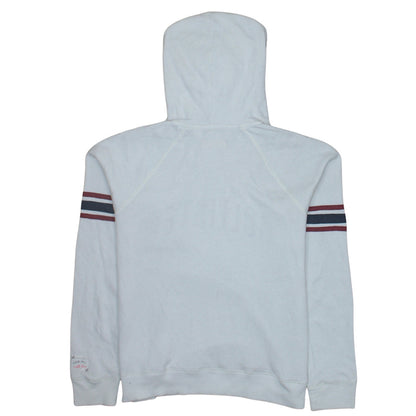Mens UK Size L Hollister White Pullover Hoodie
