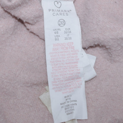 Womens UK Size 2XS Primark Pink Pullover Sweatshirt