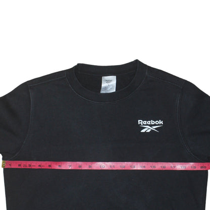 Mens UK Size S Reebok Black Pullover Sweatshirt