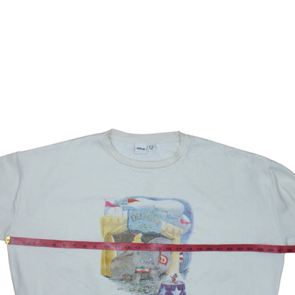 Womens UK Size L Primark White Pullover Sweatshirt