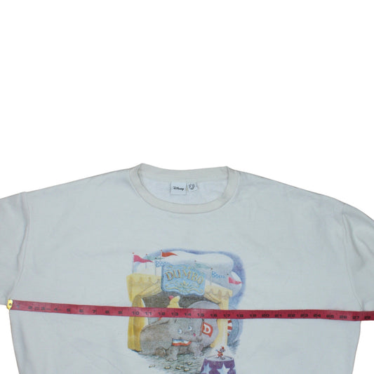 Womens UK Size L Primark White Pullover Sweatshirt