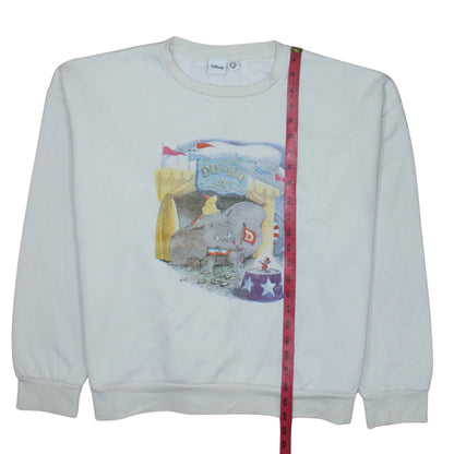 Womens UK Size L Primark White Pullover Sweatshirt