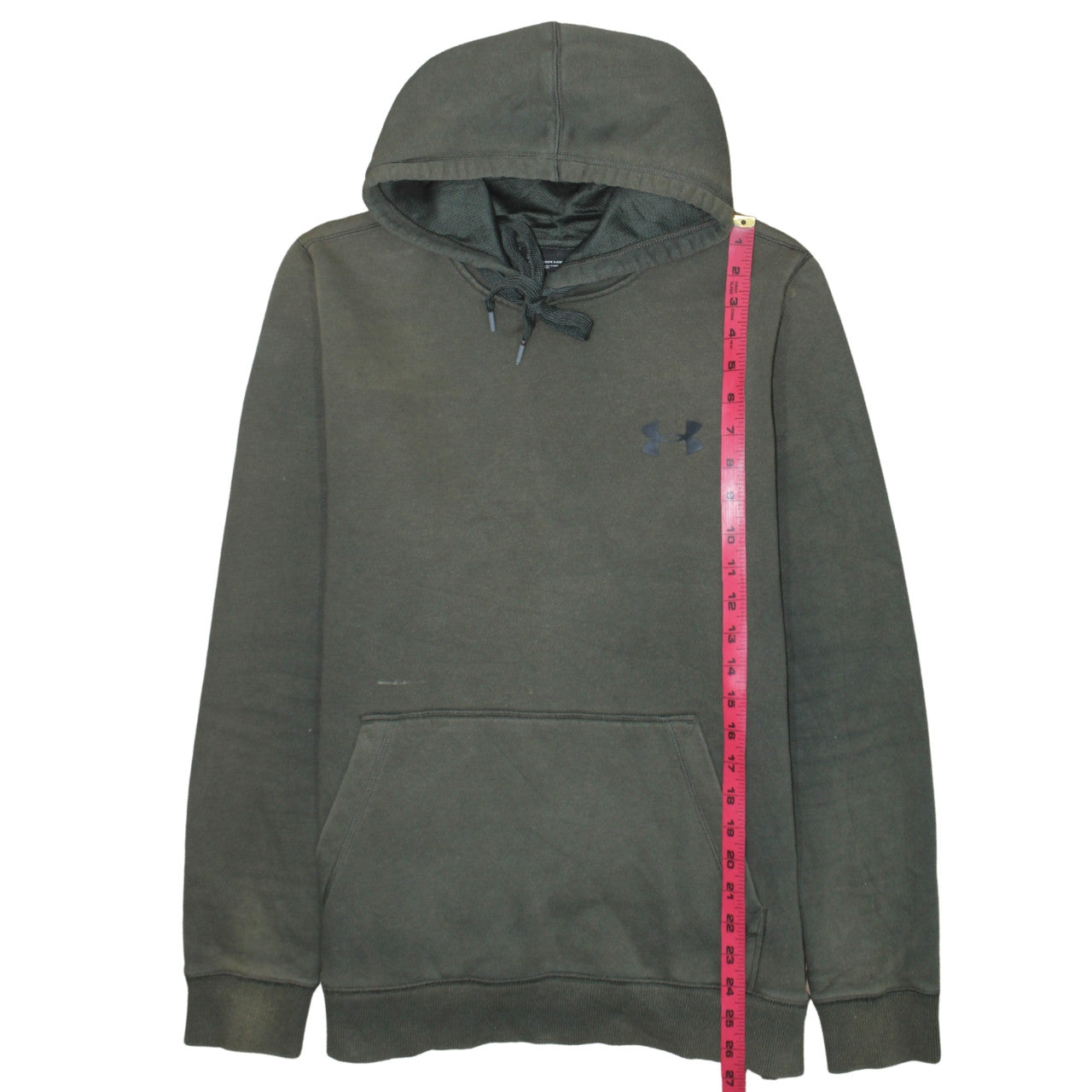 Mens UK Size M Under armour Green Pullover Hoodie