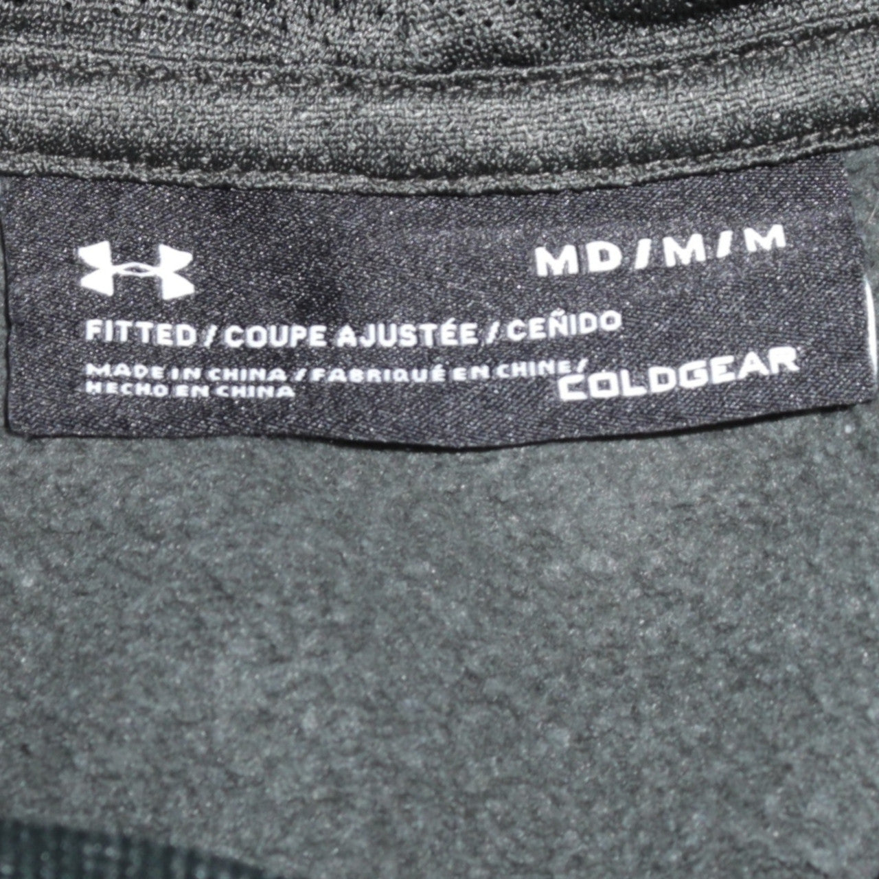 Mens UK Size M Under armour Green Pullover Hoodie