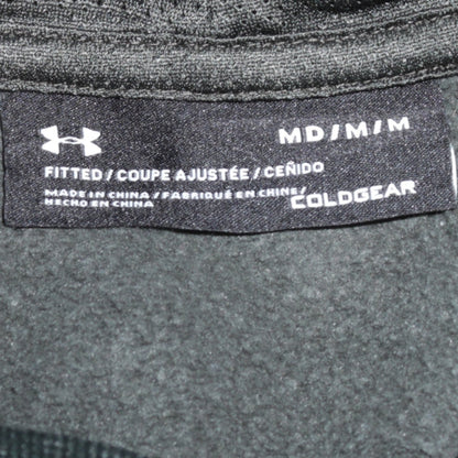 Mens UK Size M Under armour Green Pullover Hoodie