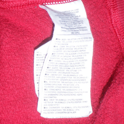 Mens UK Size M Nike Red Full Zip Hoodie