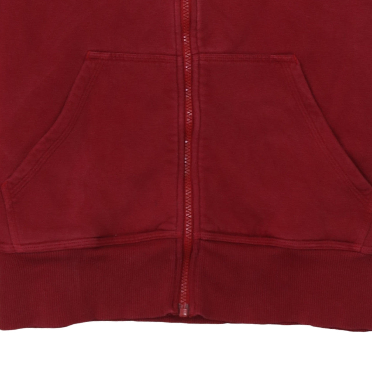 Mens UK Size M Nike Red Full Zip Hoodie